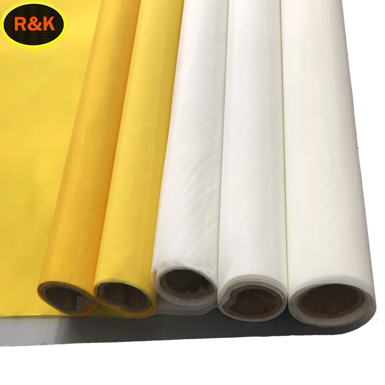 2m width nylon polyester printing screen white and yellow stock