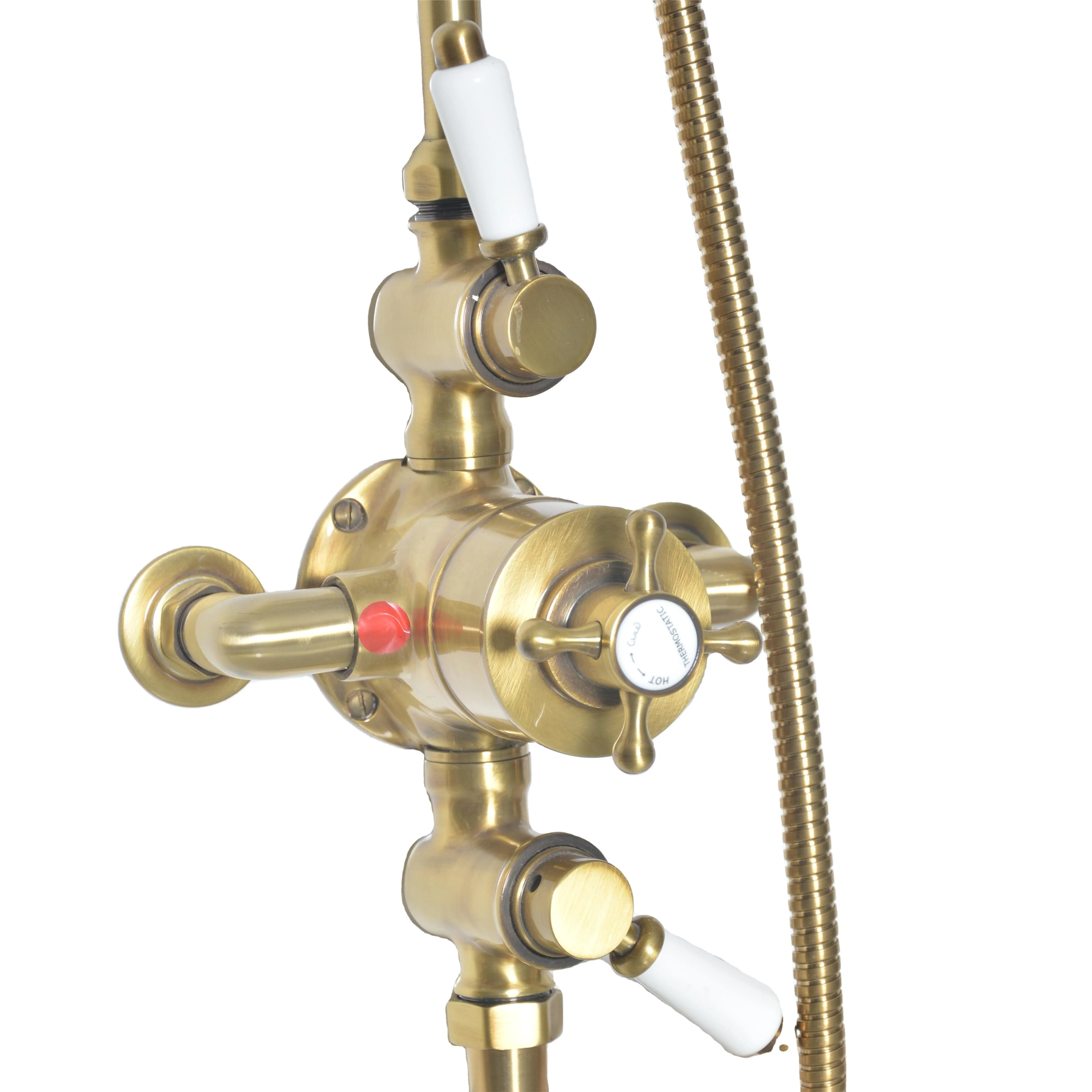 Европейский Классический роскошный латунный 3-функциональный термостатический набор для душа смеситель ванны 5 лет Заводская гарантия много WRAS одобрение