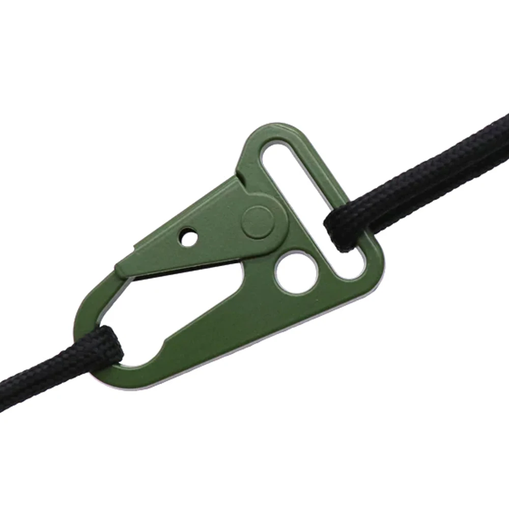 Outdoor Metal Hook Buckle Olecranon Keychain Clasp Tactical Spring Carabiner Webbing Gun Strap Sling Snap EDC Gear Metal Hook