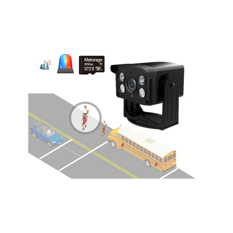 4G AHD AI camera waterproof support OBD car parking fuel area human intrusion detection over speed alarm