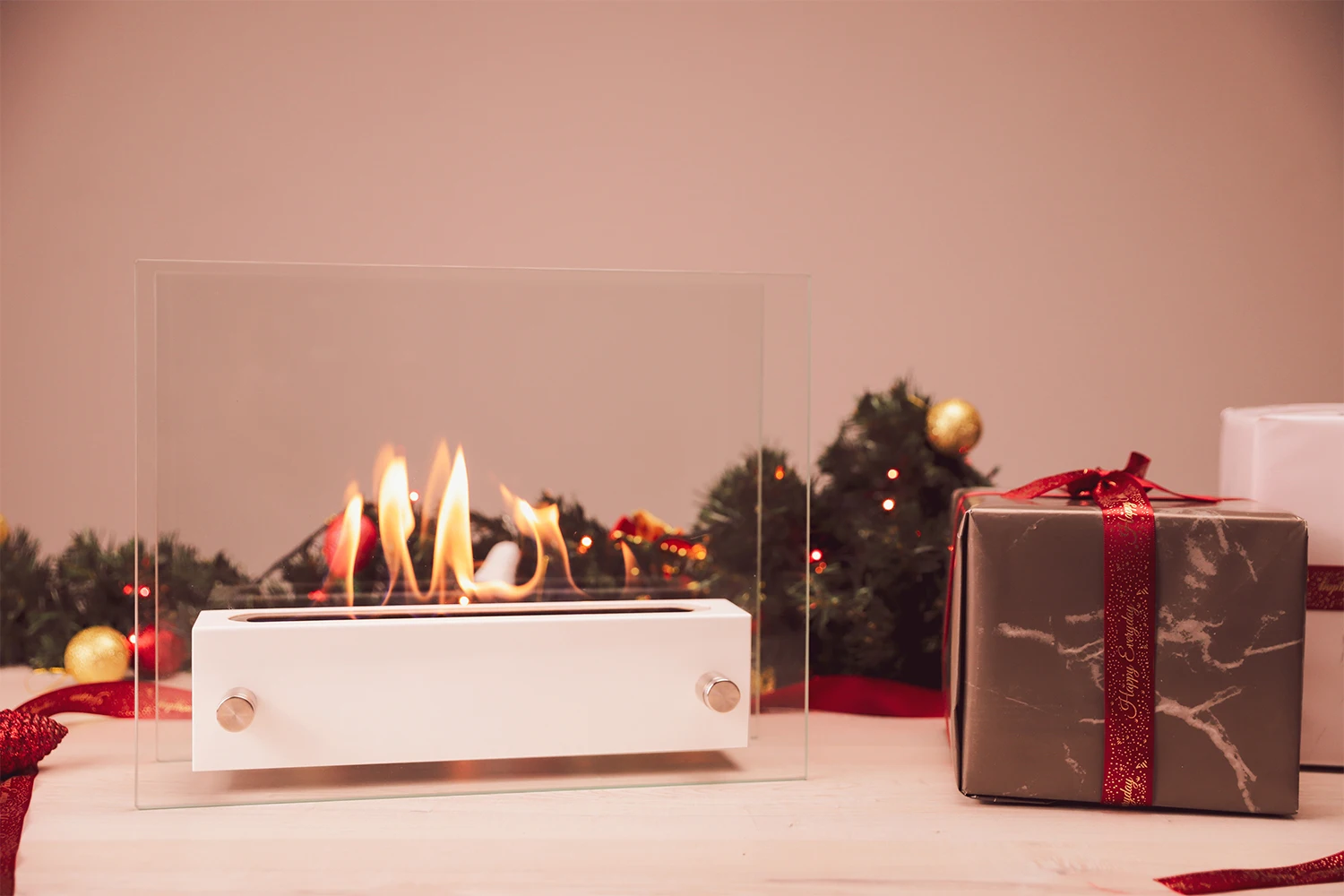 Inno-Fire TT-02W  outdoor stainless steel fire pits ethanol fireplace glass