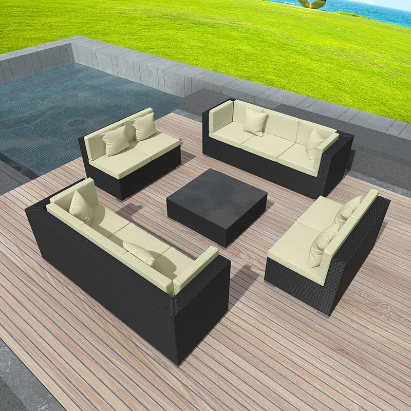 Outdoor Rattan Furniture Garden Natural Set