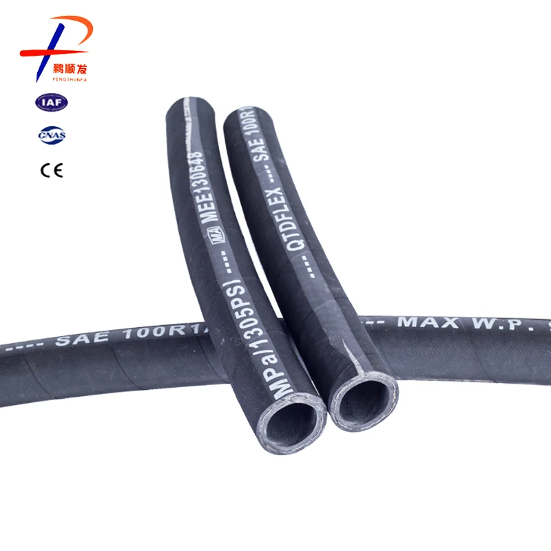 Customized OEM Factory Sale SAE100 R1 high pressure resistance rubber hose Mangueira de borracha