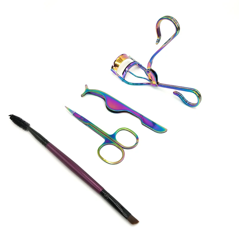 
Hot selling custom logo eyebrow scissors lashes brush lashes applicator lashes curler 