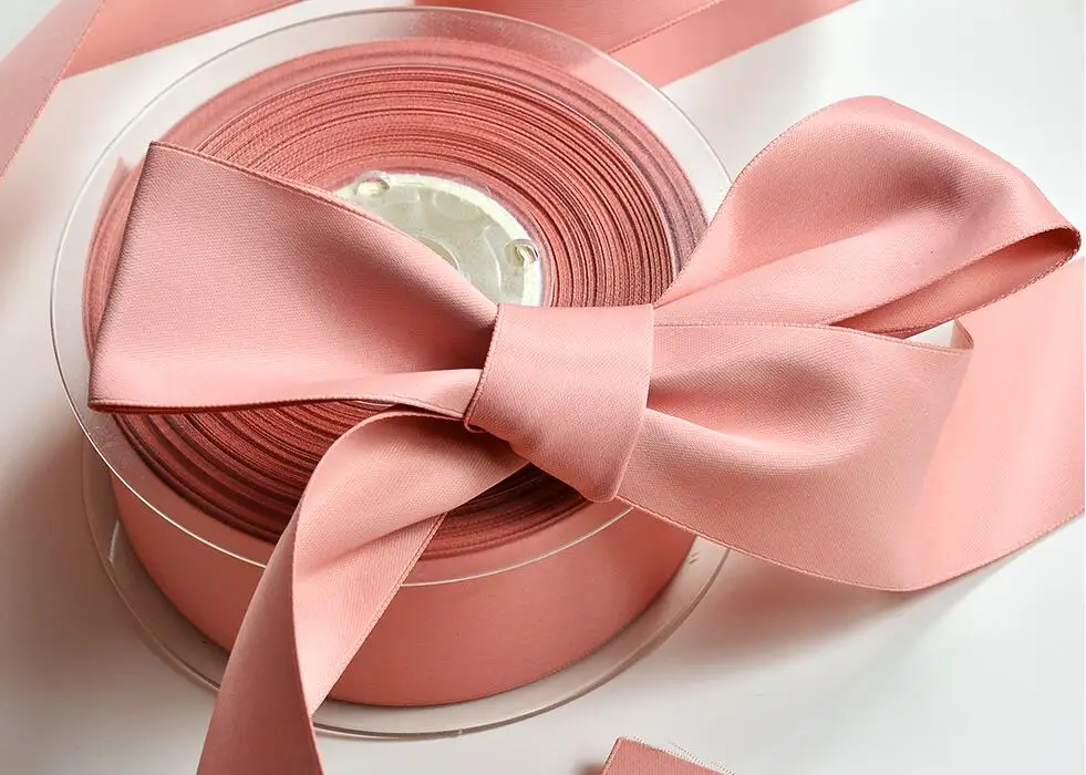 Woven garment label ribbon Polyester fabric silk color satin ribbon