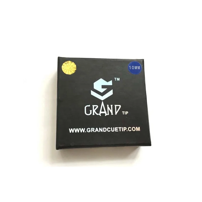 xmlivet Professional GRAND 10mm snooker cue tips in S/M/H black color pool cue tip billiard accessories wholesale