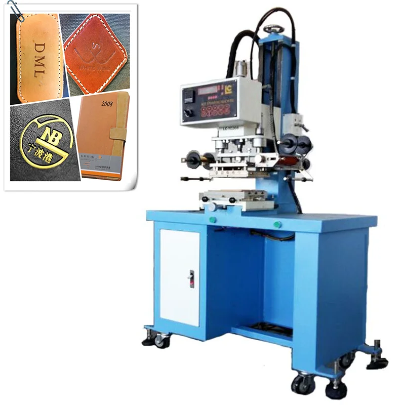 leather stamping machine semi automatic plane surface hot foil stamping machine for paper roll to roll