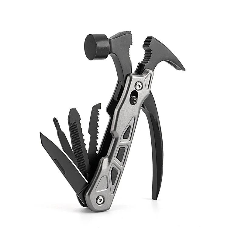 Factory wholesale multi-functional tools Blue custom logo Outdoor camping portable claw hammer
