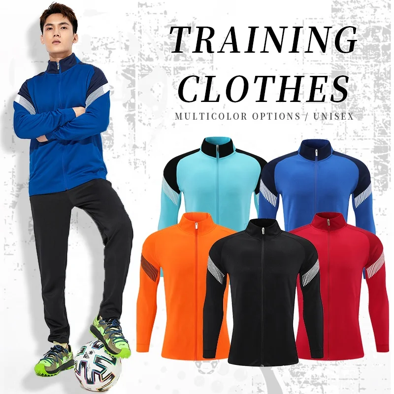 Hot Sale New Style Blank 2 Pieces Jacket Outdoor Men tracksuit  Joggers Suits Jumpsuit Set Gym Wear