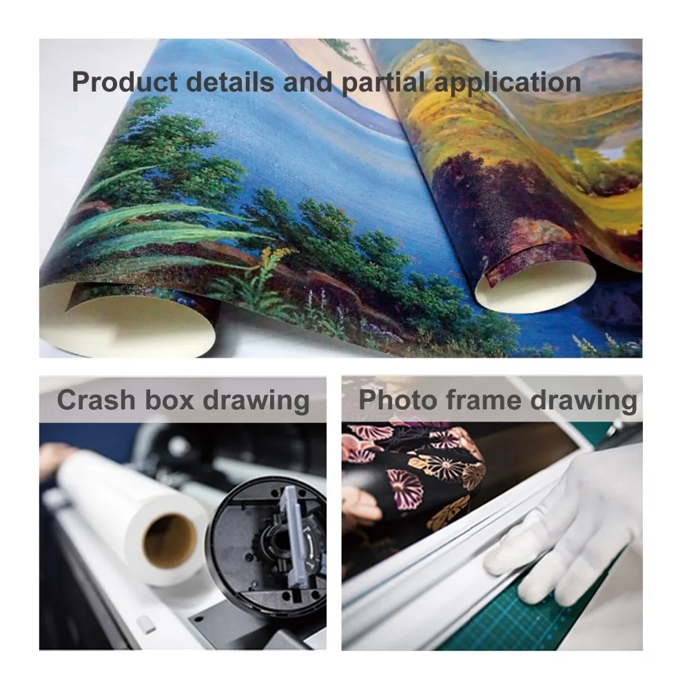 2024 hot sale  high quality Waterproof  poly-cotton canvas roll for painting canvas frame printing canvas