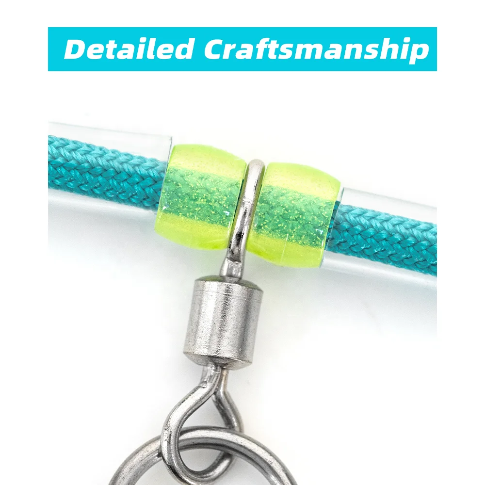 Fishing Tackle Stringer Clip Fish Holder Stringer Lock Stainless Steel Rope Fish Lock Belt