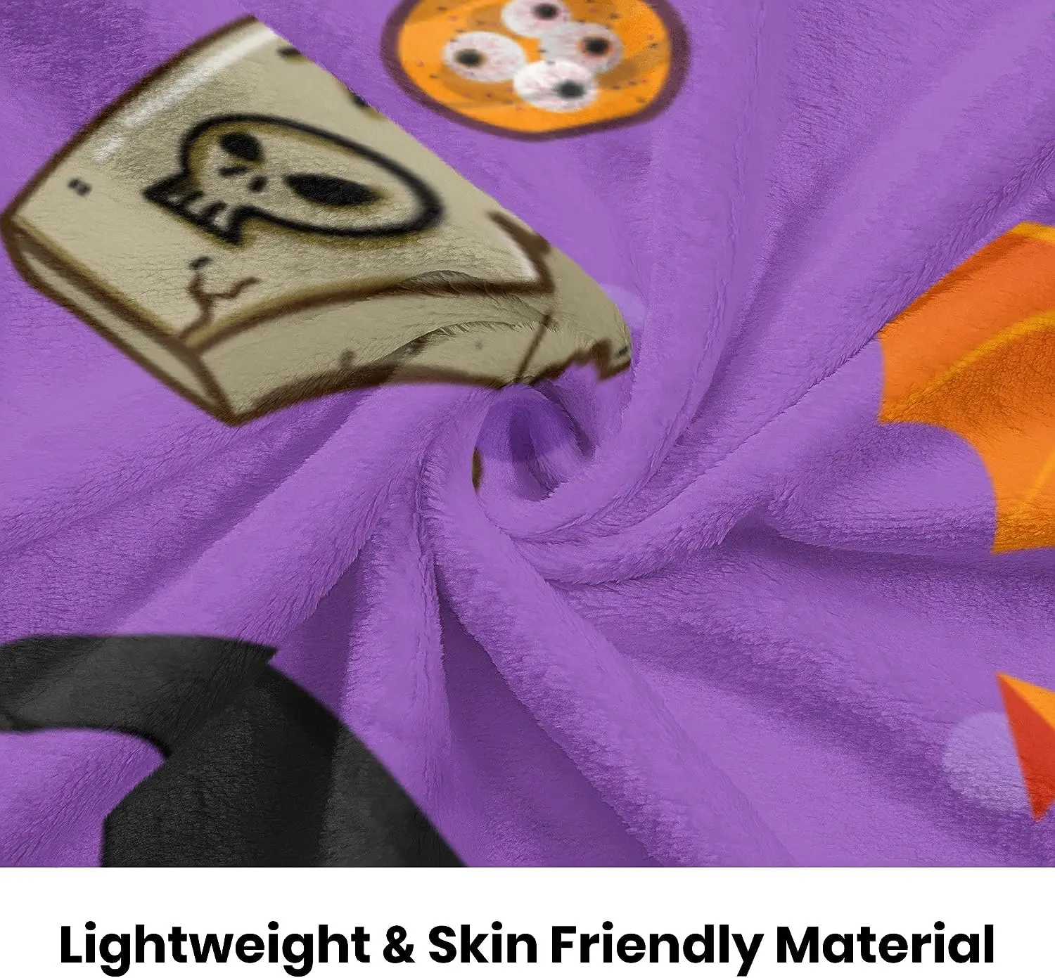 Pumpkin Cute Halloween Throw Blankets Flannel Fleece Spooky Printed Blanket for Kids