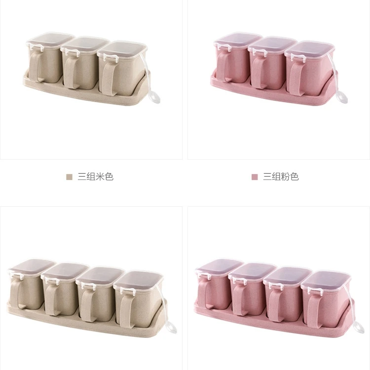 Kitchen Seasoning Storage Boxes Set Plastic Seasoning Box Set Spice Box