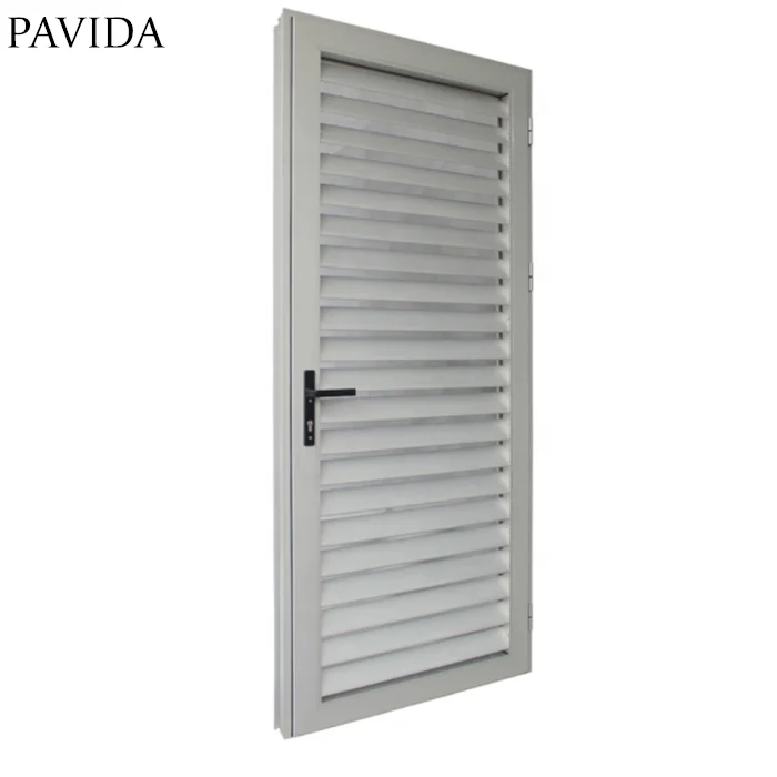 Good quality Australia aluminium ventilation casement louver door shutter door for house
