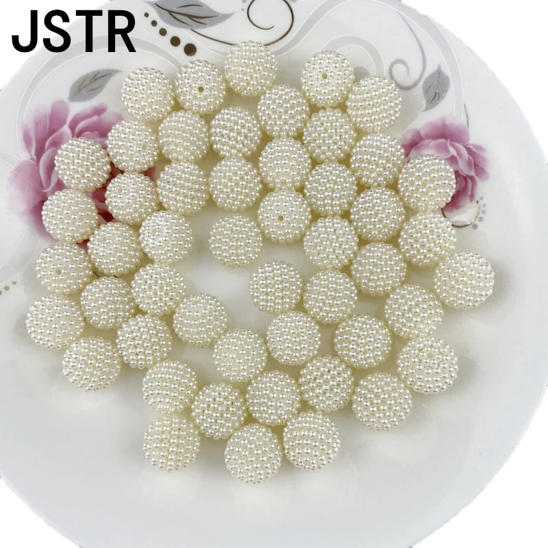 450g/bag 20mm Pink color ABS plastic chunky Bayberry Beads for jewelry making kid round Loose Beads bubble gum beads crafts