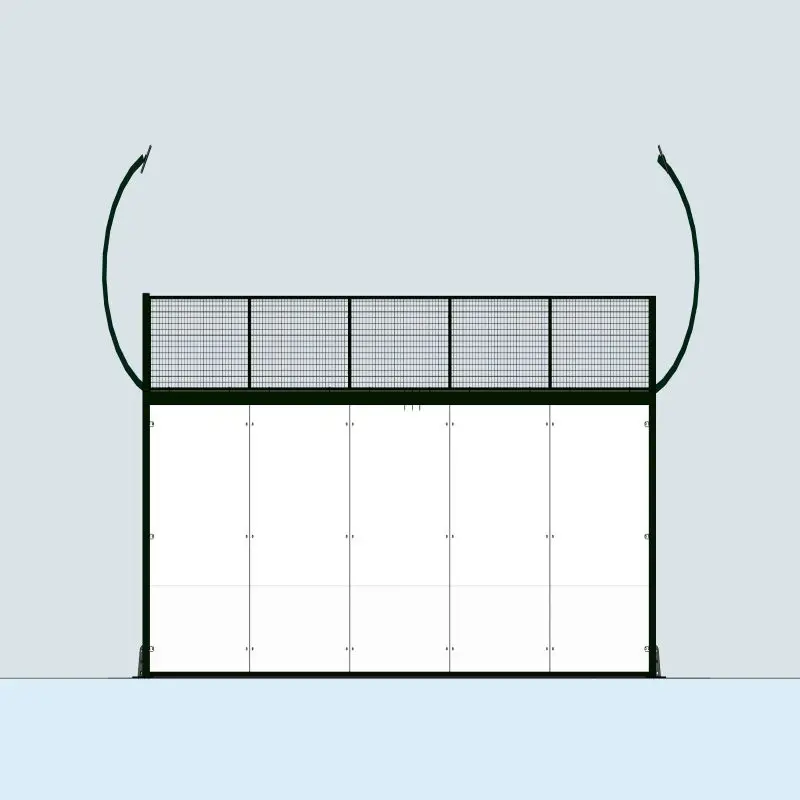 Manufacturer Supplier New Design Panoramic Self Supporting Structure Indoor Padel Court