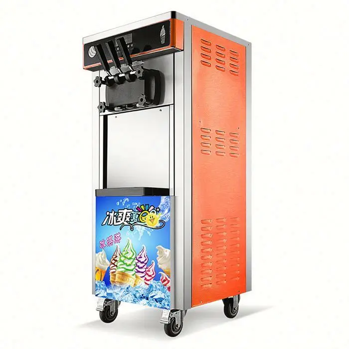 Commercial 3 Flavor Soft Ice Cream Machine For Sale