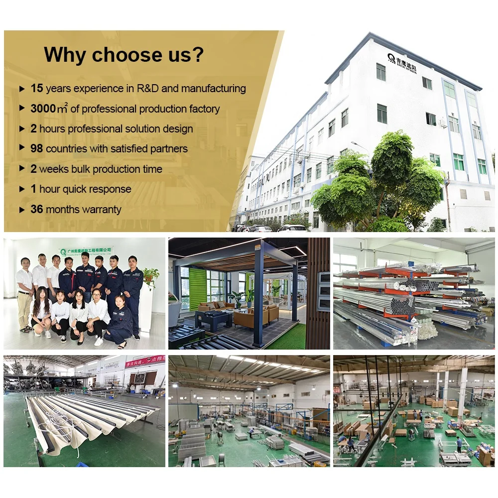 QINGYING outdoor motorised roller blinds with electric drive remote controller