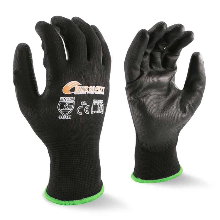 ENTE SAFETY 13g nylon pu gloves truck driver general garden gloves & protective gear glove