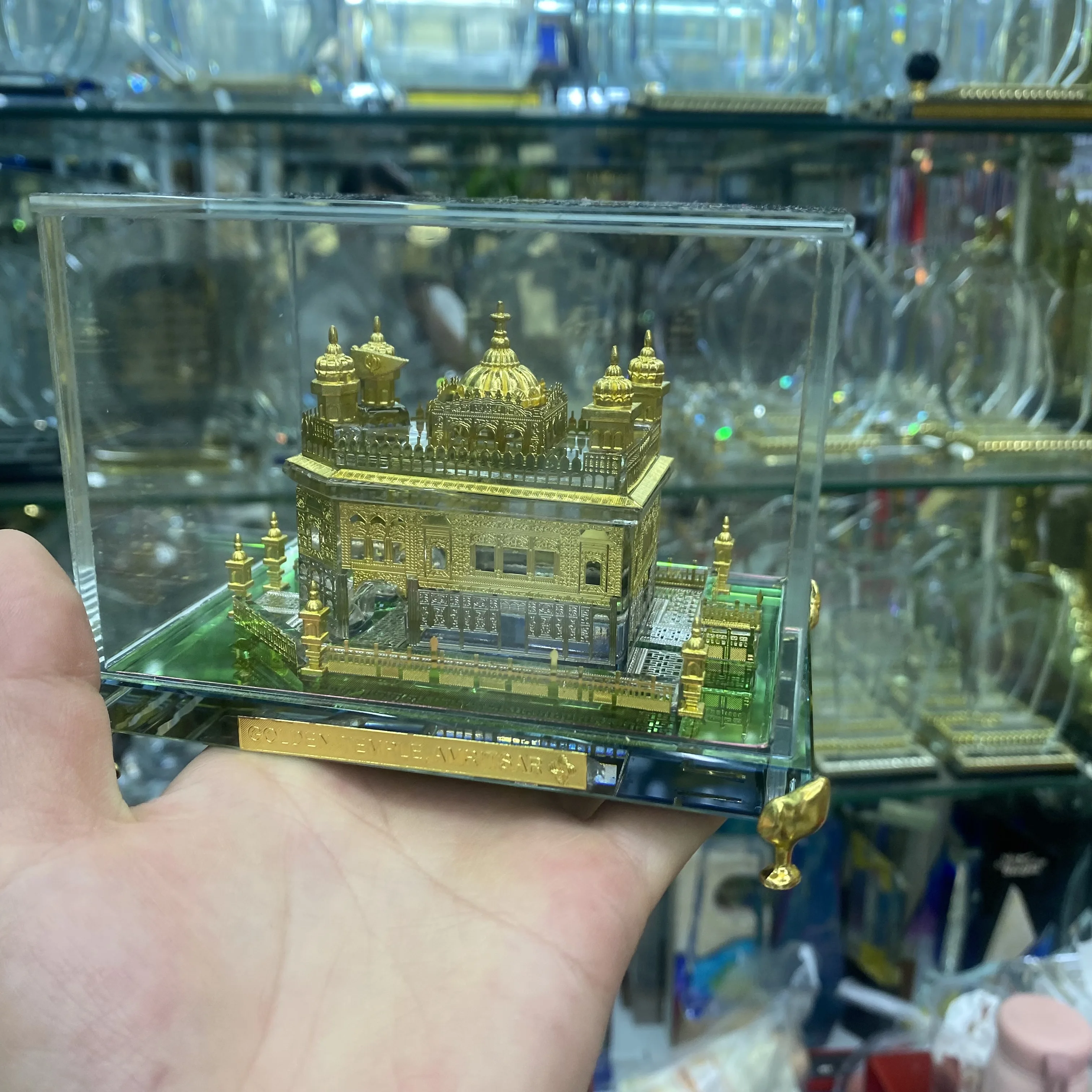 India Golden Temple sikh sikhism model temple Religious gifts Crystal decoration Crystal Model for Business