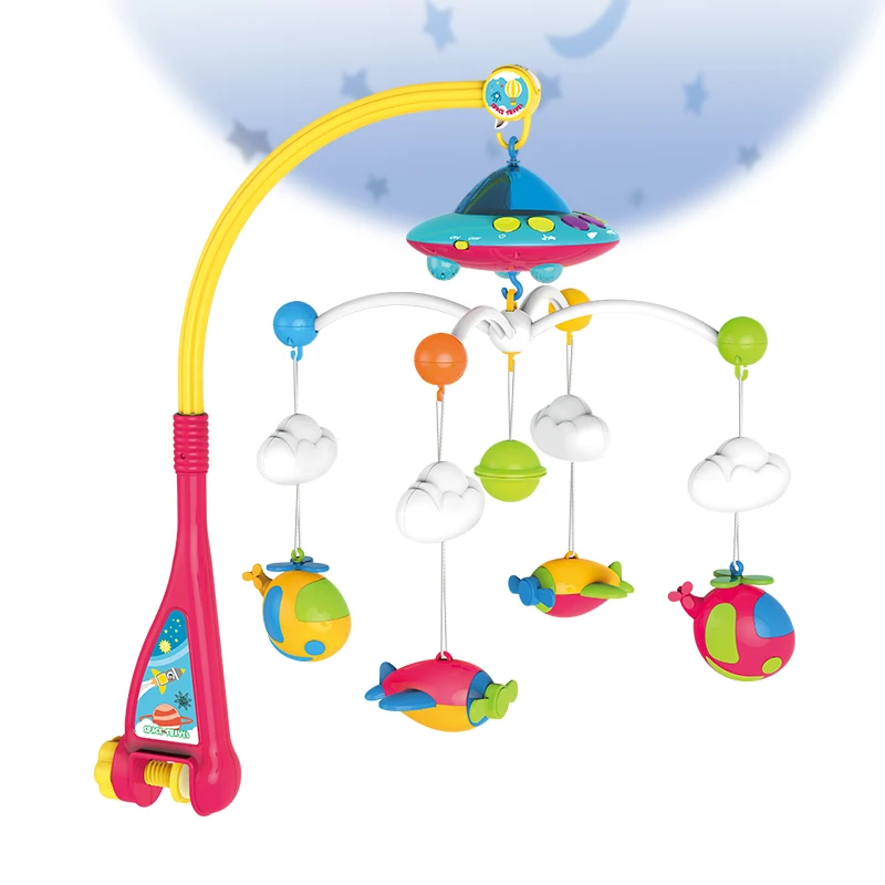 Baby Toys 0-3 Months Boys Projection Baby Mobile Planet Stimulation Mobile Baby for Crib Full Set