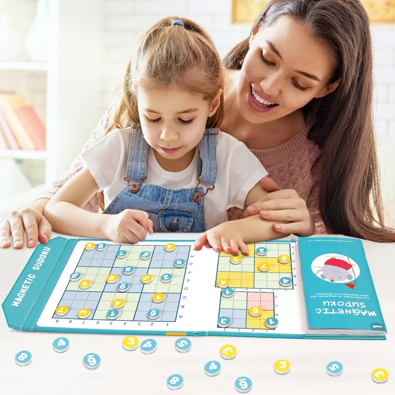 UCMD Number Place Digits Sudoku Book Intelligent Sudoku Board Game Educational Toy Magnetic Math Games