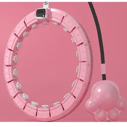 home fitness Adjustable 24 section smart plastic adult hu-la hoop rings counter detachable auto exercise electric hoola hoop