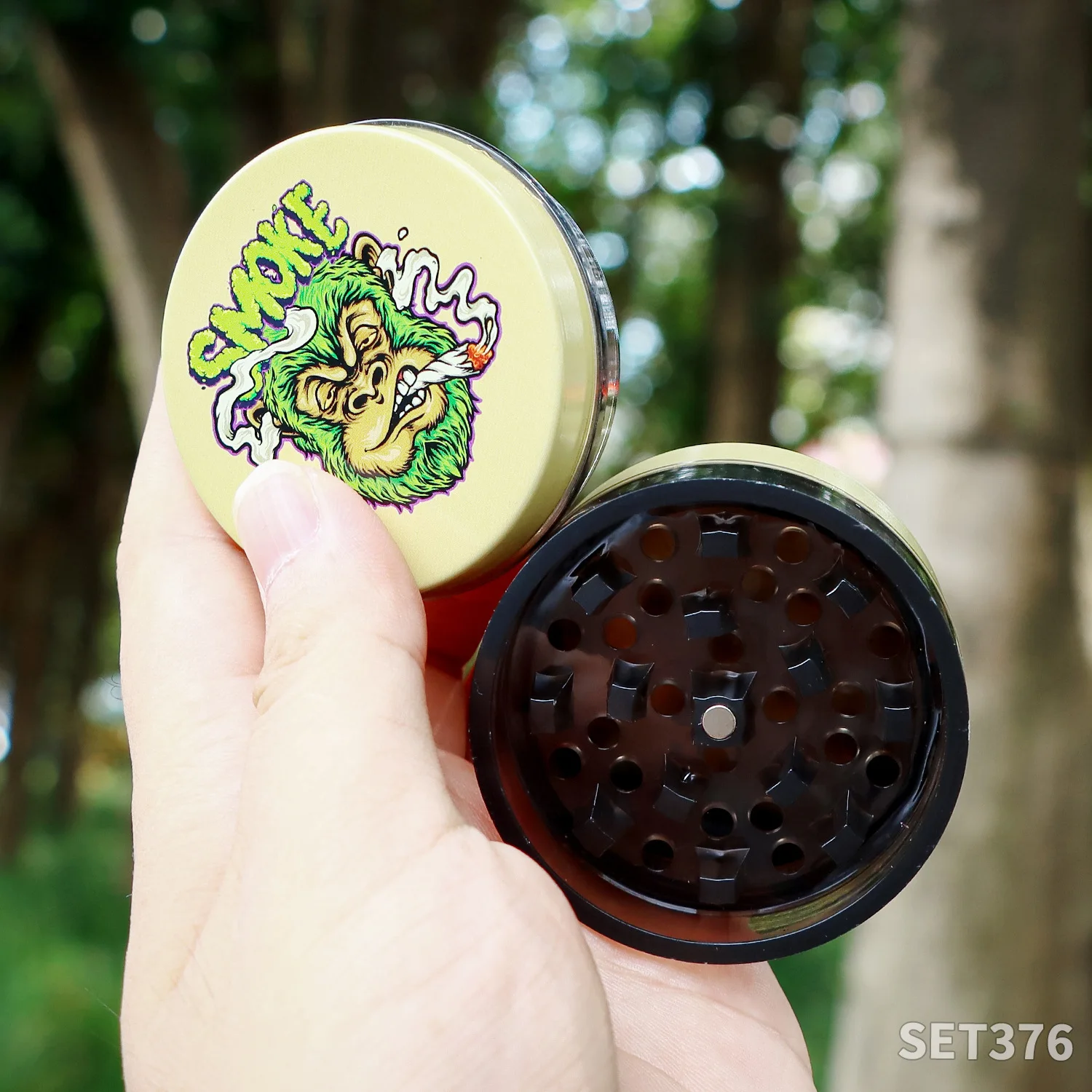 7 In 1 Custom Logo Portable hot sale Smoking Kit Rolling Tray Set With Grinder Smoking Accessories Smoke Set Box Kit Set