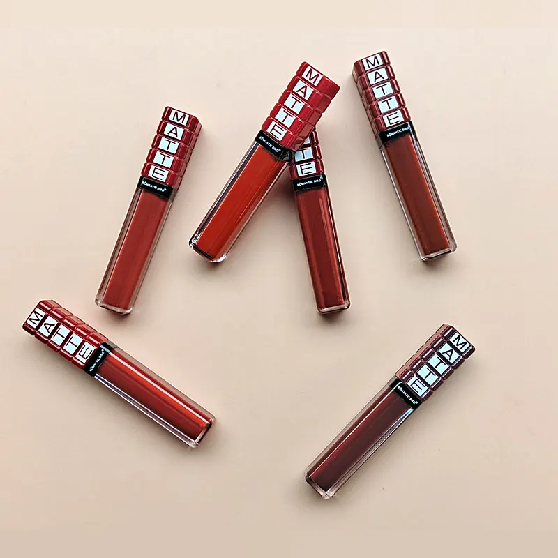 Romantic Bird Red Brown Lipstick Make Your Brand Waterproof Matte Liquid Velvet Women Professional Makeup Lip Gloss Vegan Solid