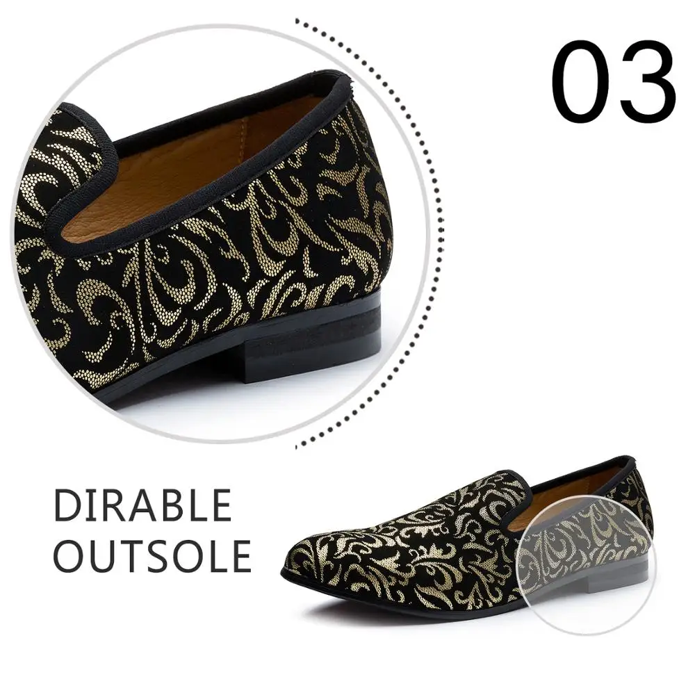
Luxury Loafers Men Shoes Gold cheap suede wedding laofers shoes 