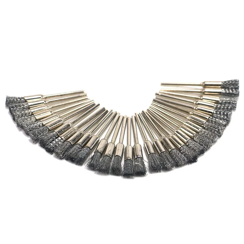 Wire Wheels Pen Brushes Set Kit Accessories Rotary Tool Wire STRONG OSTRICH Metal Rust Removal Steel for Dremel DIY