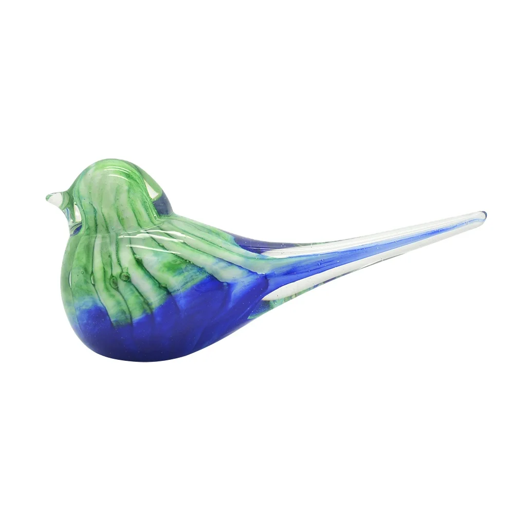 Popular decorative animal custom shape murano glass bird for decoration