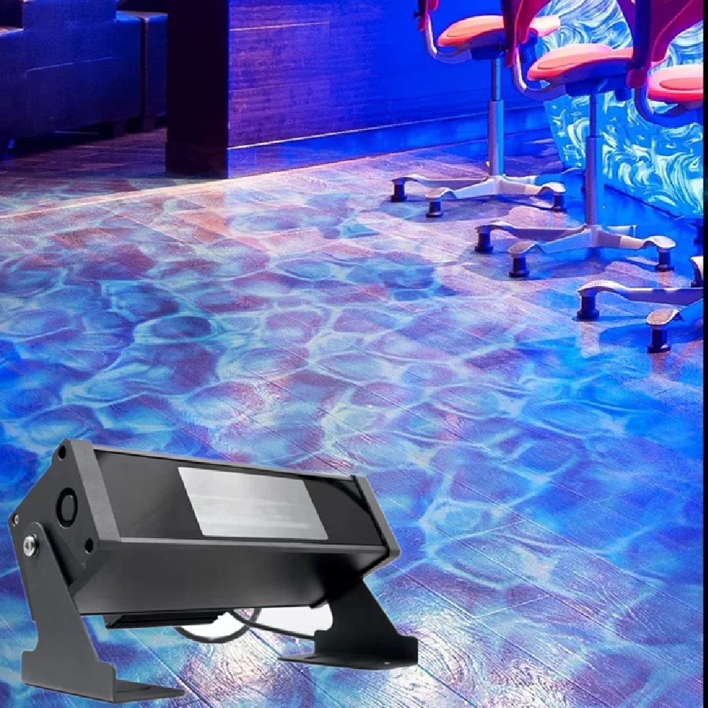 Outdoor LED Water Wave Light 60W DMX512 RGB Wall Washer Dynamic Ripple for Bridge Hotel Landscape
