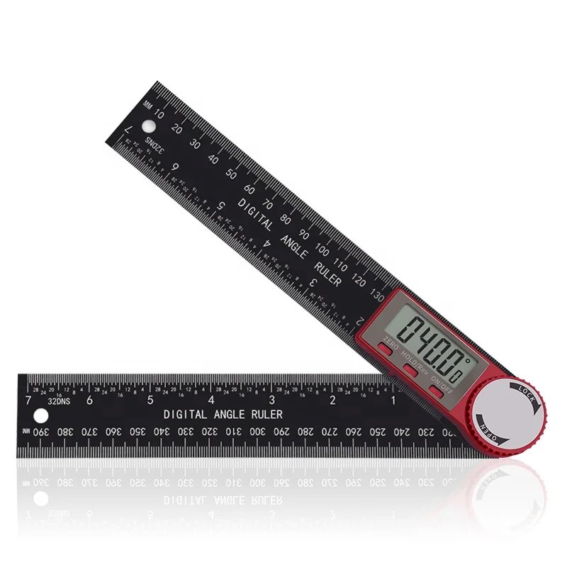 200mm 8' Digital Angle Finder Ruler Protractor Inclinometer Electronic Goniometer Angle Length Measuring Tool