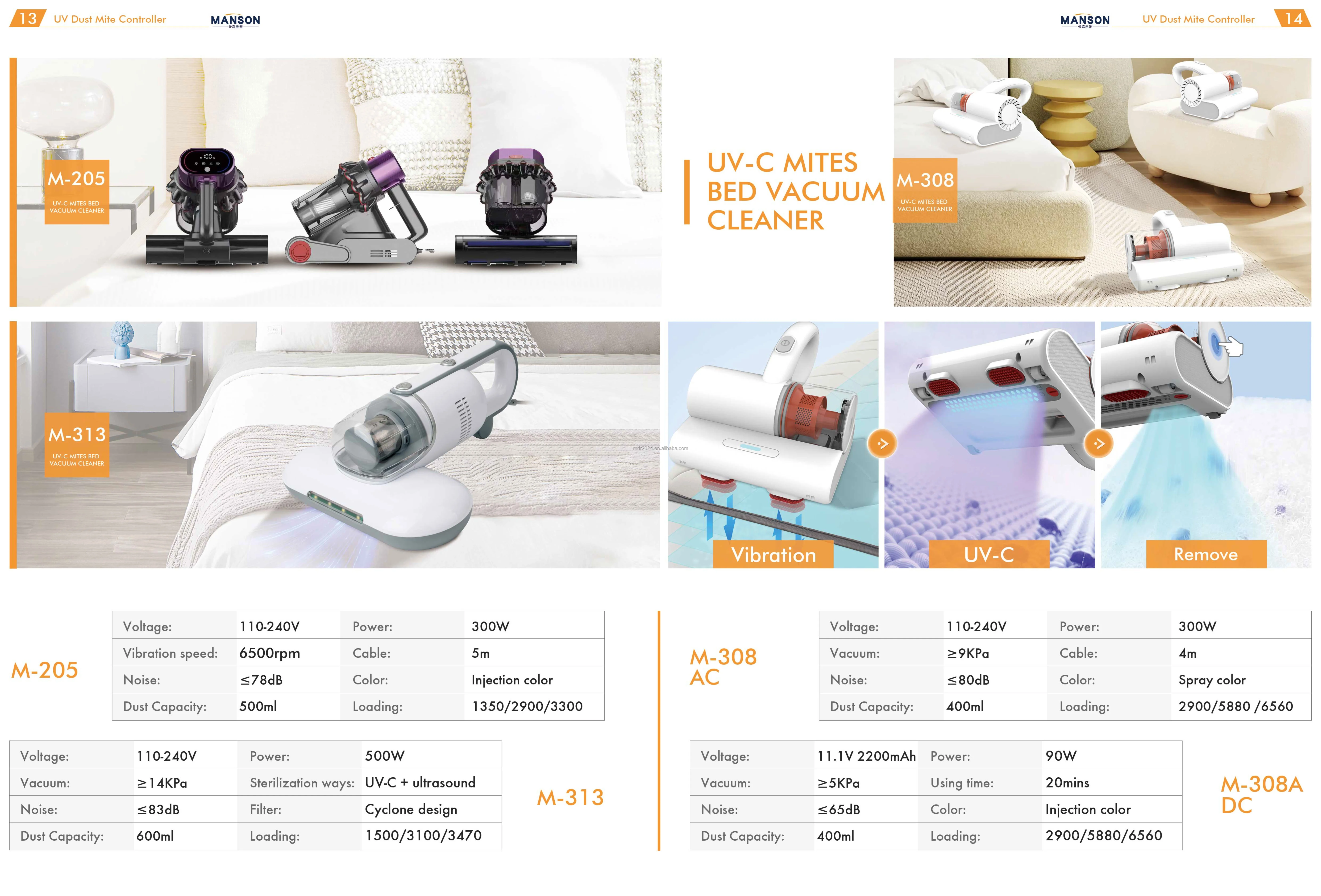 Portable Handheld Anti Mites Bed Dust Household Cleaner Uv Mites Remover Controllers Bed Vacuum Cleaner For Home Use