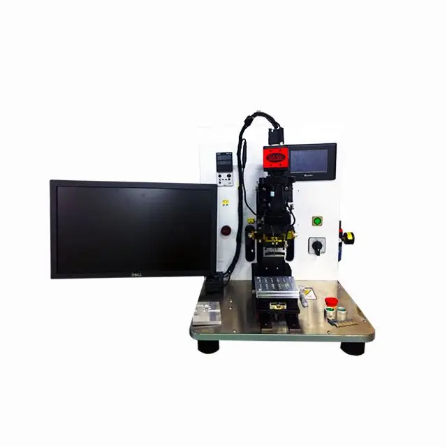 Accurate temperature system control CCD hot bar soldering machine for coaxial wire soldering