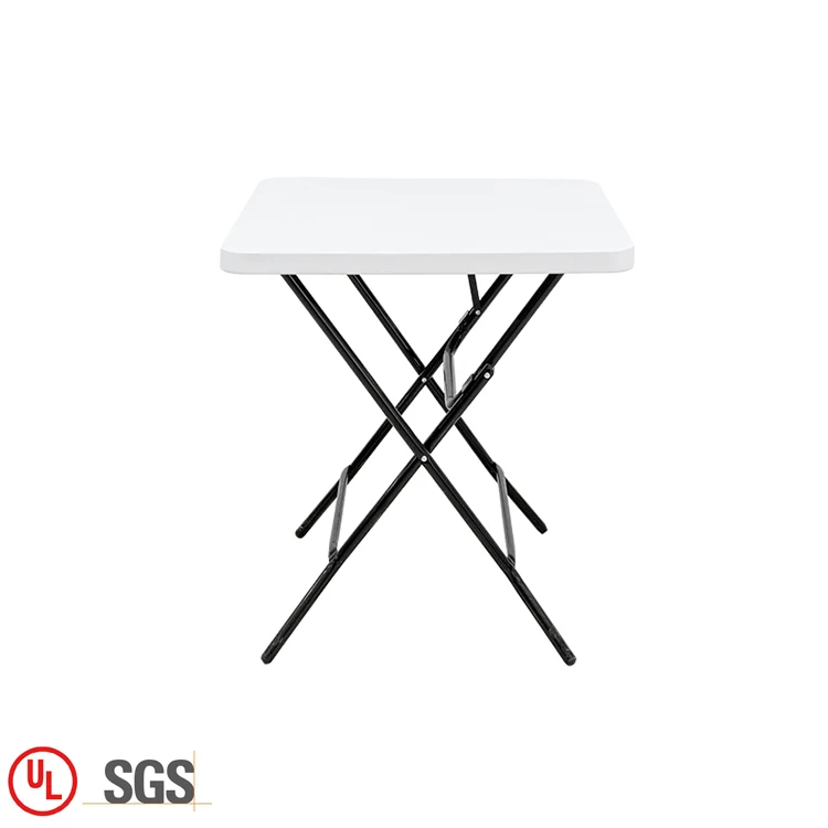 Wholesale camping plastic square folding table modern outdoor garden small foldable square table