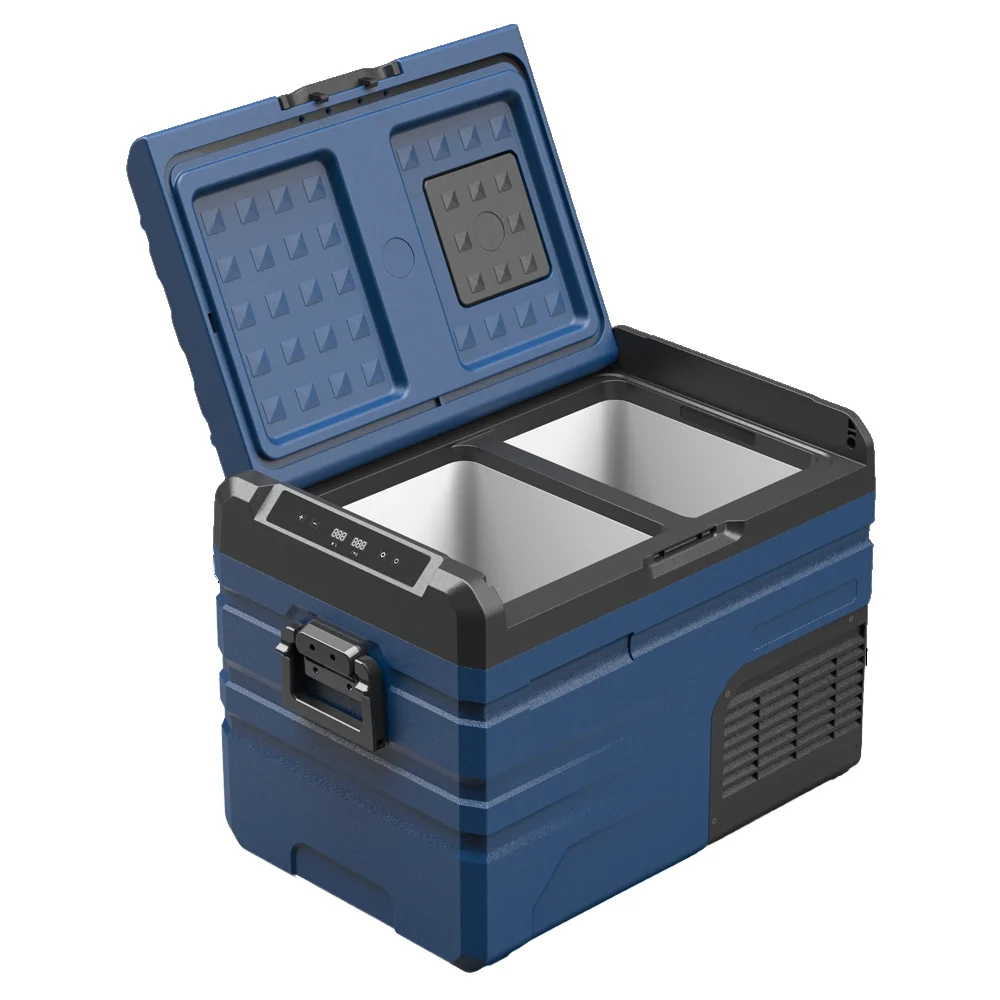 TB35 portable electronic control camping mobile car fridges 12v dc temperature controlled car starter mini refrigerator