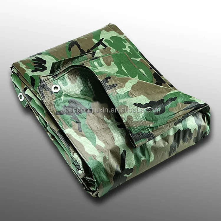 Tent Material Pe Tarpaulin Camouflage Outdoor Camping Camouflage Pe Tarpaulin