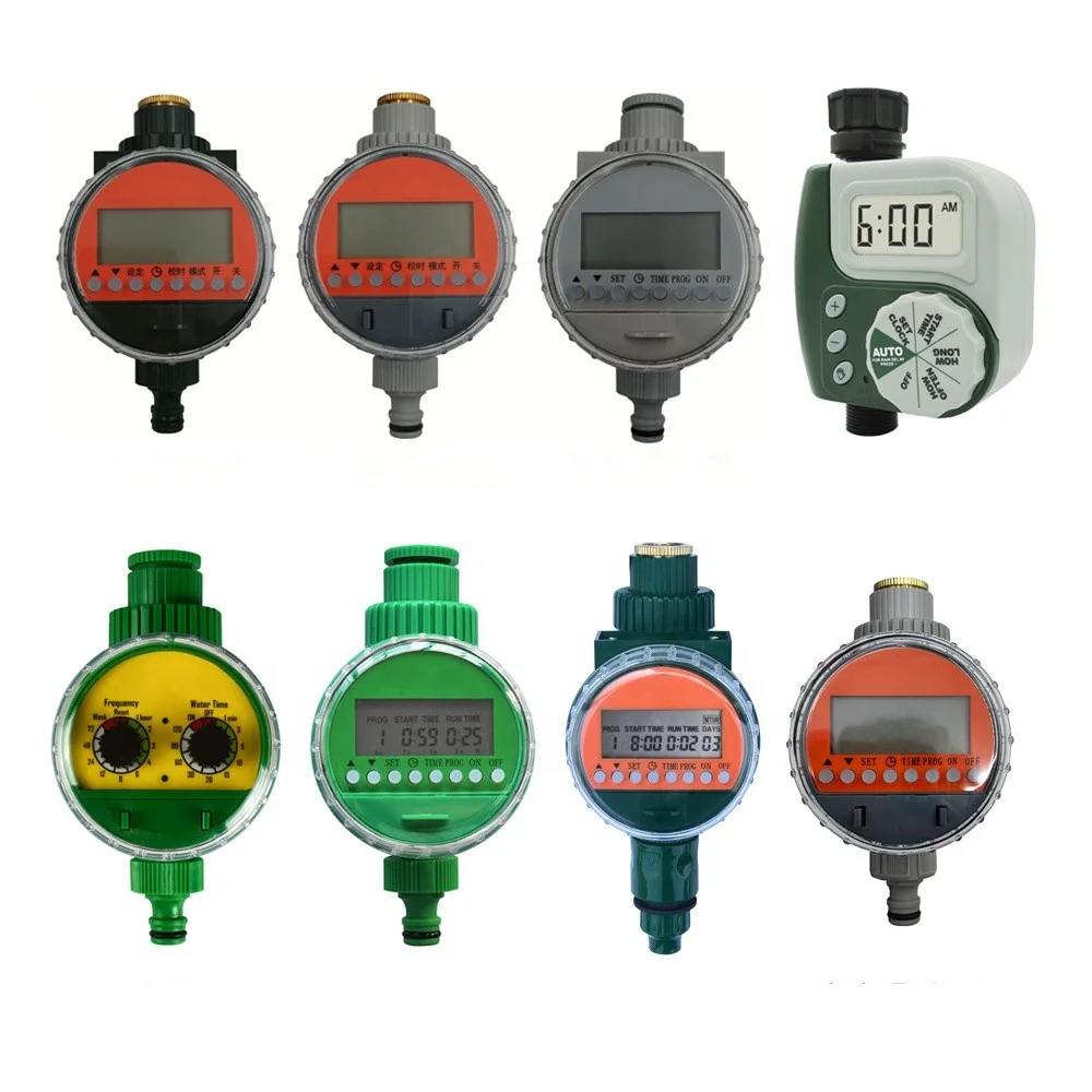 LED Electronic Garden Water Timer LCD Home Irrigation Timer for Watering Plastic Material