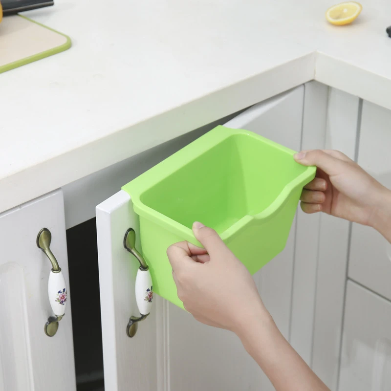 Cabinet Hanging Storage Box Multifunctional Kitchen Waste Bin Desktop Mini Storage Box