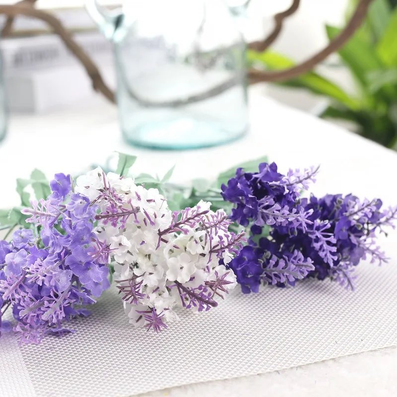 33cm hot sale new product  Decorative Flower Silk Flower Artificial Lavender For Home Wedding Decoration party