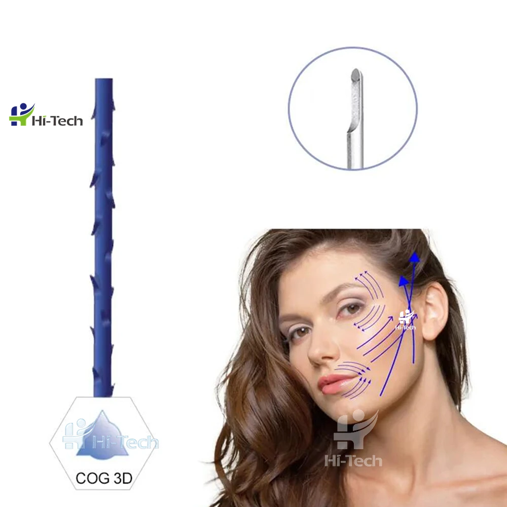 Free Shipping Charmost Collagen Face Skin Lifting Suture Needle Pdo Faden Cog Barbs Rose Contour Thread 4d With W Canula