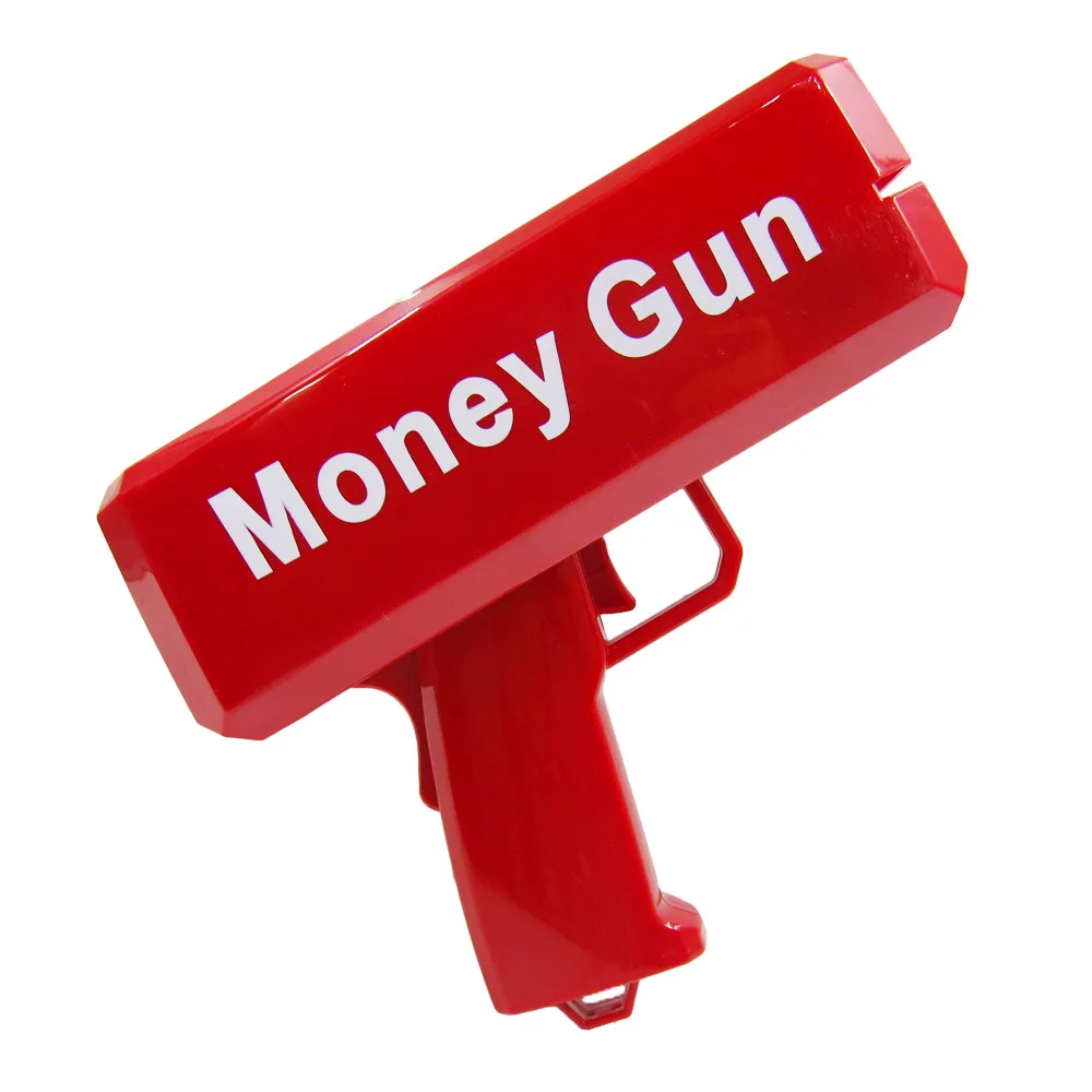 Money Gun Make Cash Money Rain Dollar Bill Plastic Gun Box Shot Spread the Money Toy