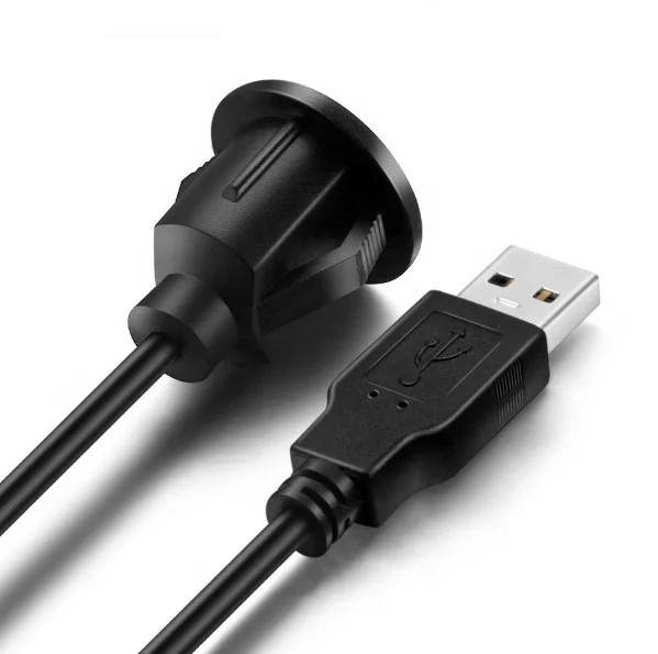 Extension lead car panel mount QC2.0 USB port