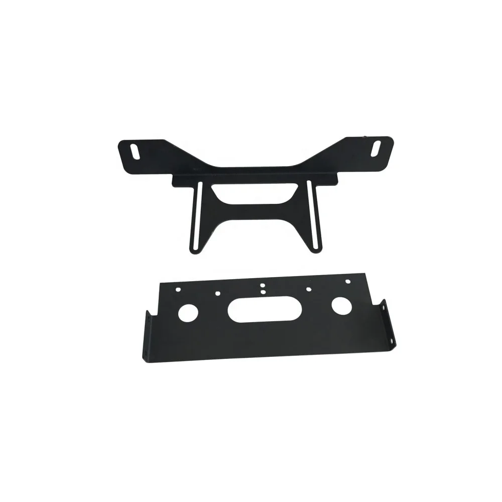 Custom Black Powder Coating Sheet Metal Carbon Steel Aluminum Punching Bending Stamping Brackets