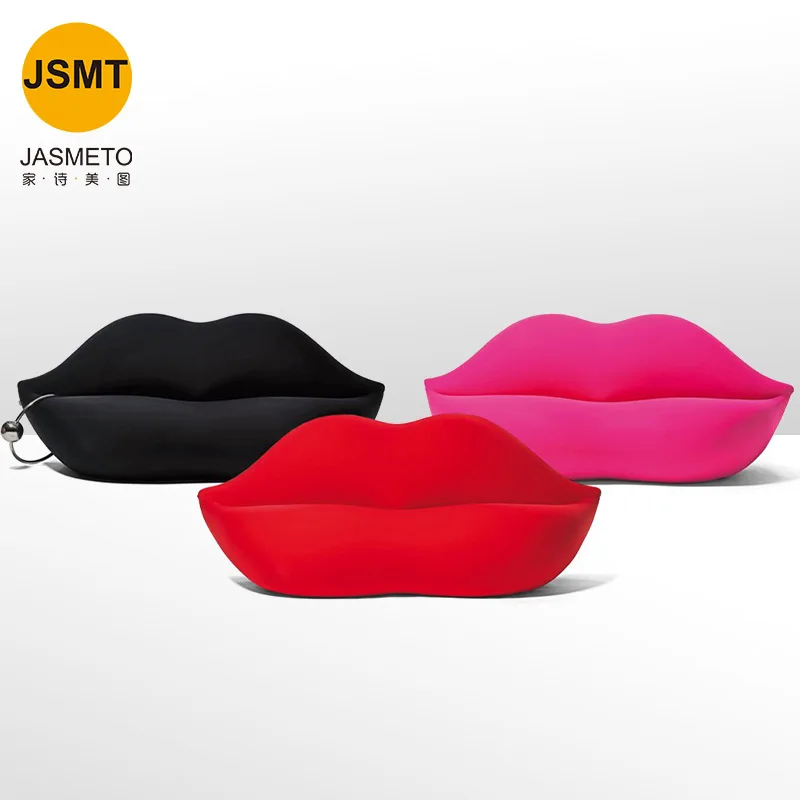 Designer creative red lip sofa shaped personalized leisure clothing shop hotel lounge area art lip sofa chair