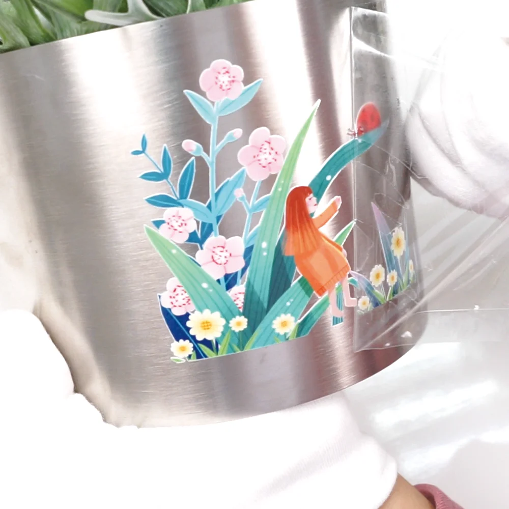 Custom UV Transfer Stickers Custom Label Pressure Sensitive Paste Cold Transfer Stickers Logo