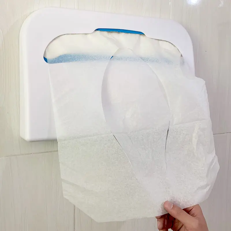 Soft Skin Cheapest Universal Disposable & Flush-able Paper Mat Toilet Seat Covers commercial paper toilet seat cover