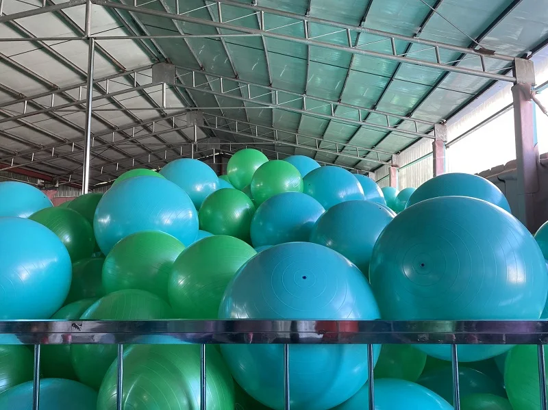 PVC Anti Burst Stability Fitness Gym Pilates Yoga Ball With Pump for Gymnastics